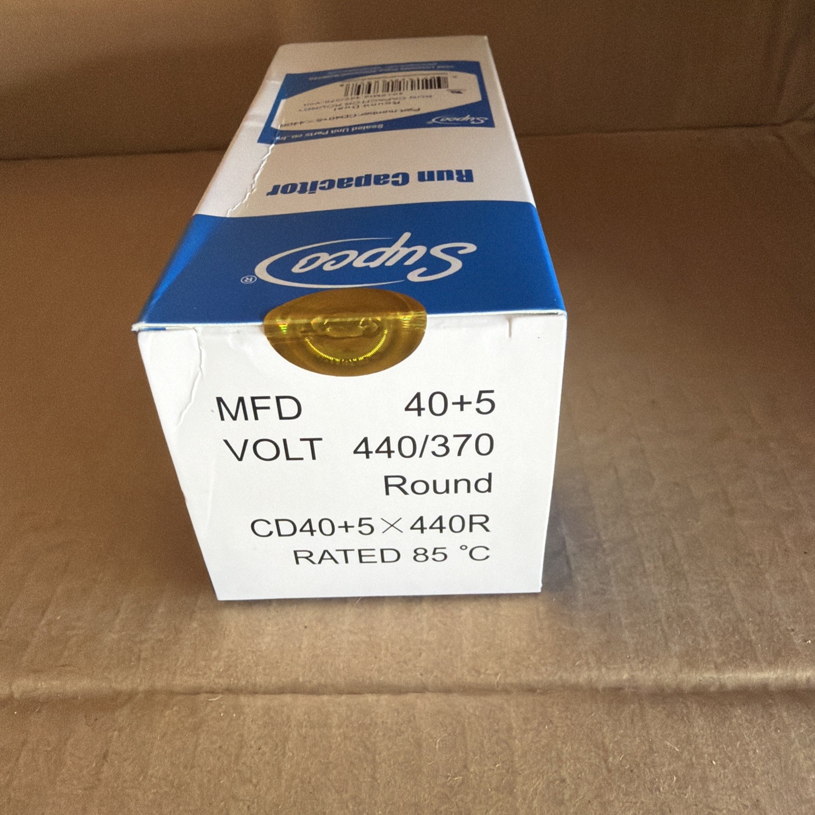 Air Conditioning HVAC Round Dual Motor Run Capacitor 40 + 5 MFD 440 Volt