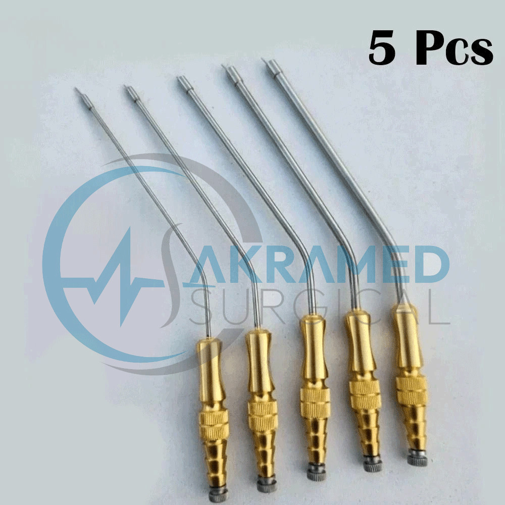 Frazier Suction Tube With Atraumatic Tip 6 To 14FR 5 PCs Set Surgical Instrument