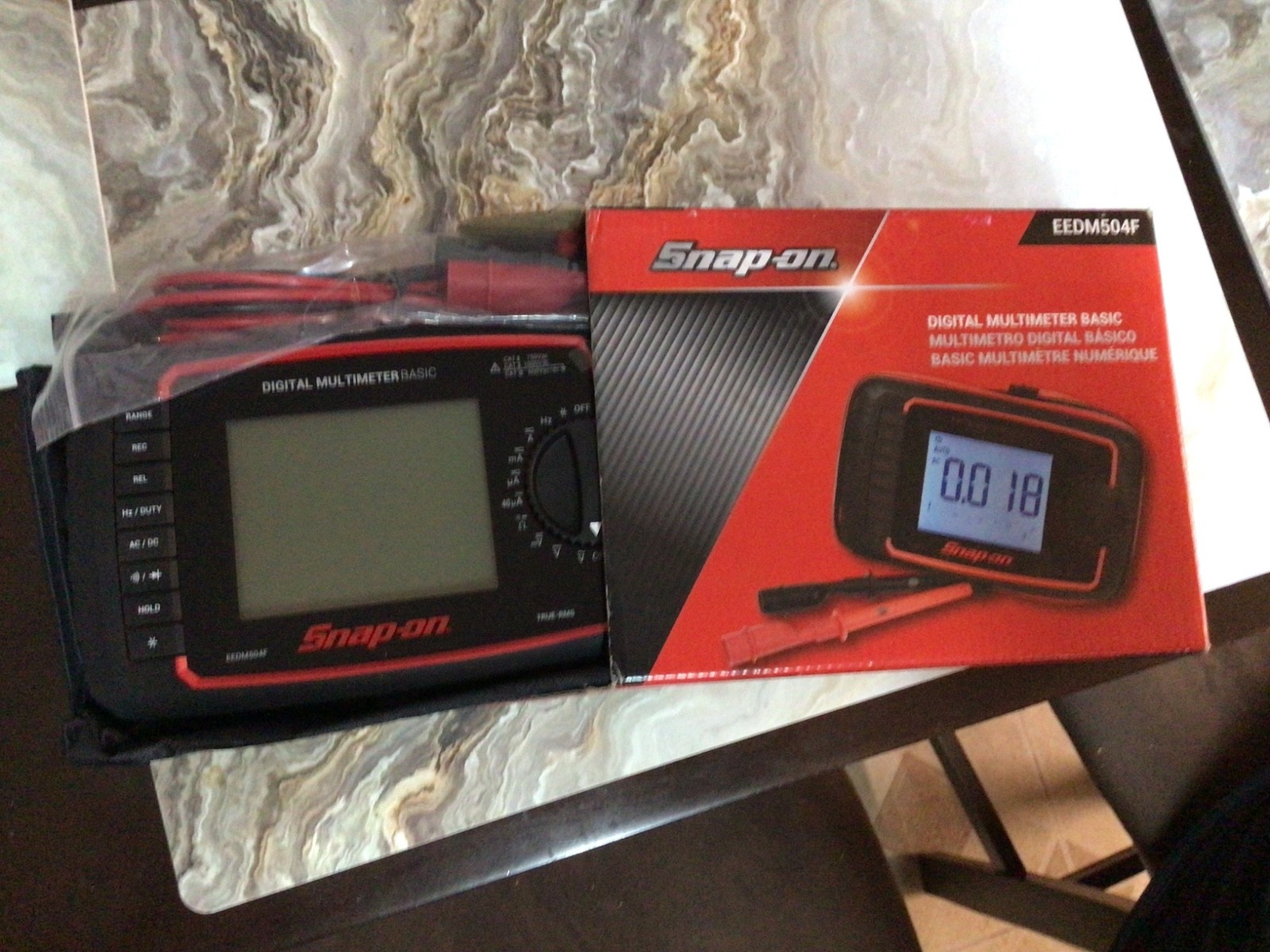 NEW Snapon EEDM504F Auto ranging Daylight Digital Multimeter Bonus Case