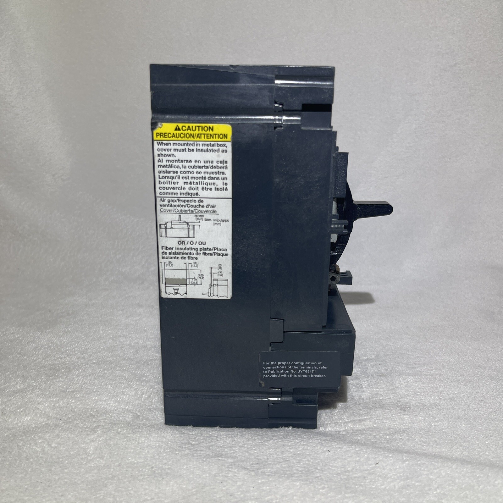 Square D HDF36090 90 A 3 P 600 VAC H Frame PowerPact Molded Case Breaker