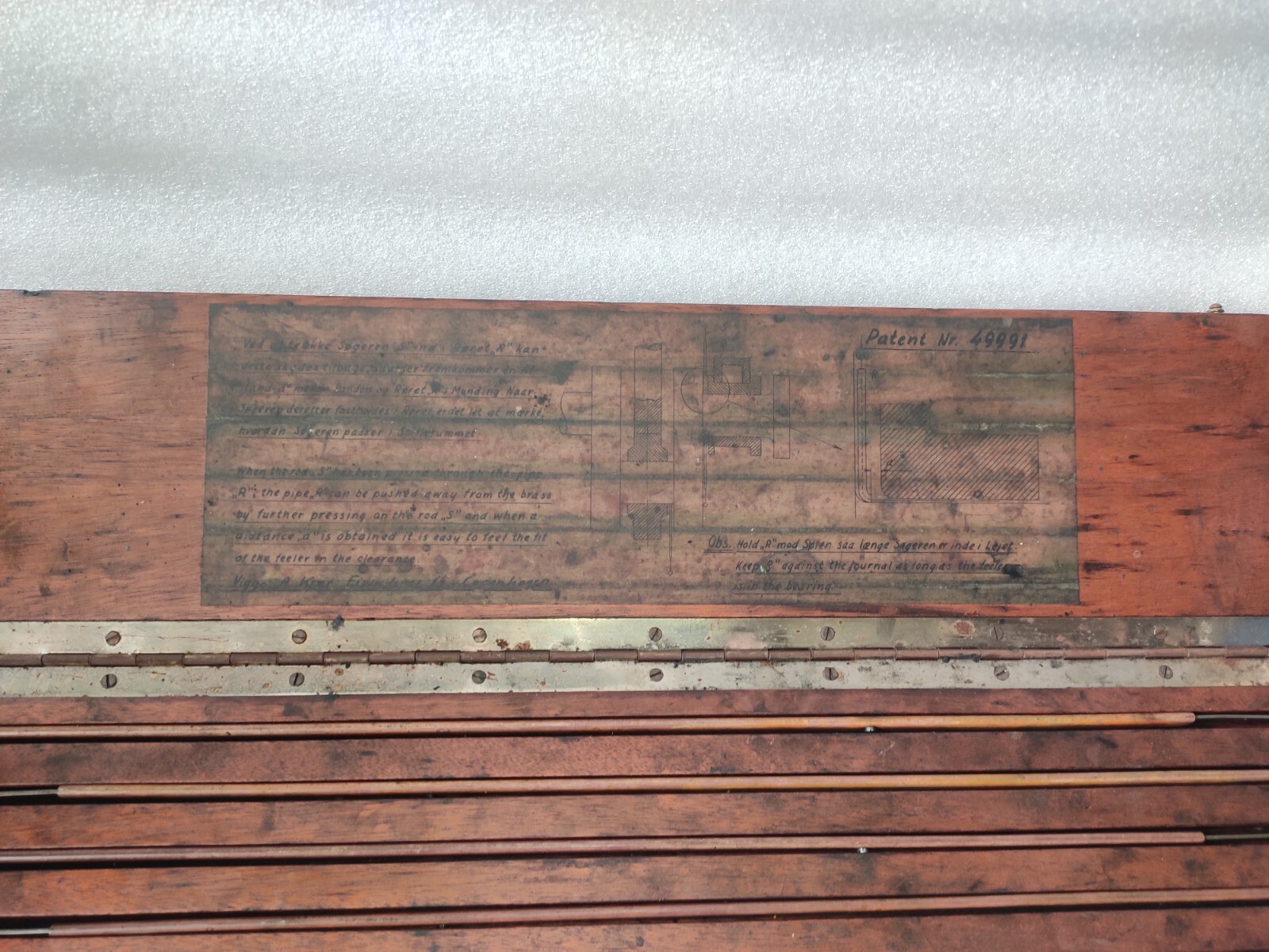 Viggo A.Kjaer 49991 Bearing Feeler Gauge 0.1 To 0.5