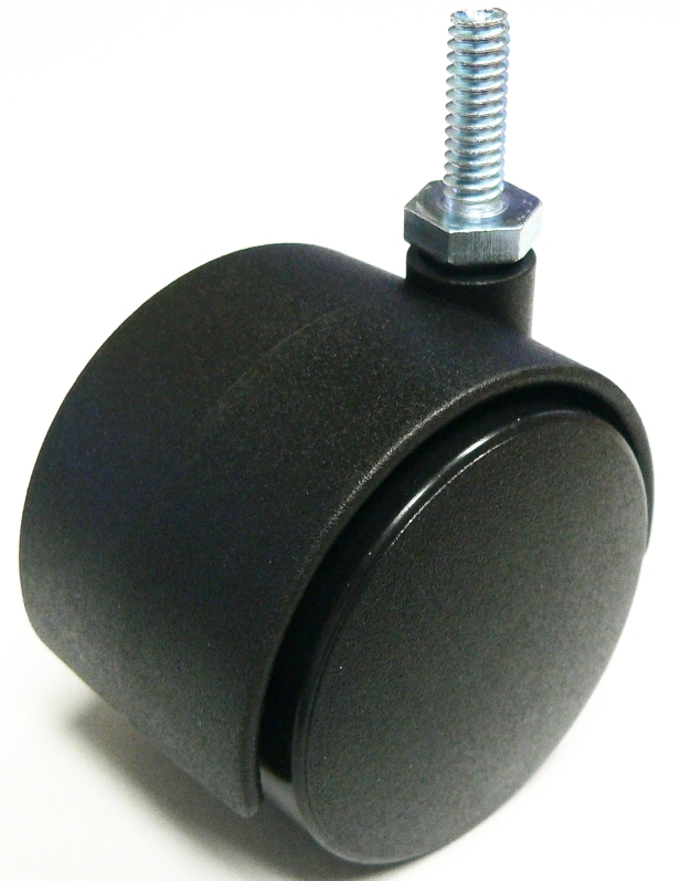 Oajen 2″ 50mm caster, metric M8 – 1.25 x 20, 4 pack, 90 lbs rating per caster