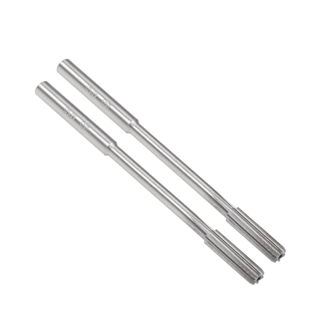 2pcs 5mm HSS M35 Round Shank 6 Straight Flutes Machine Cutter Chucking Reamer