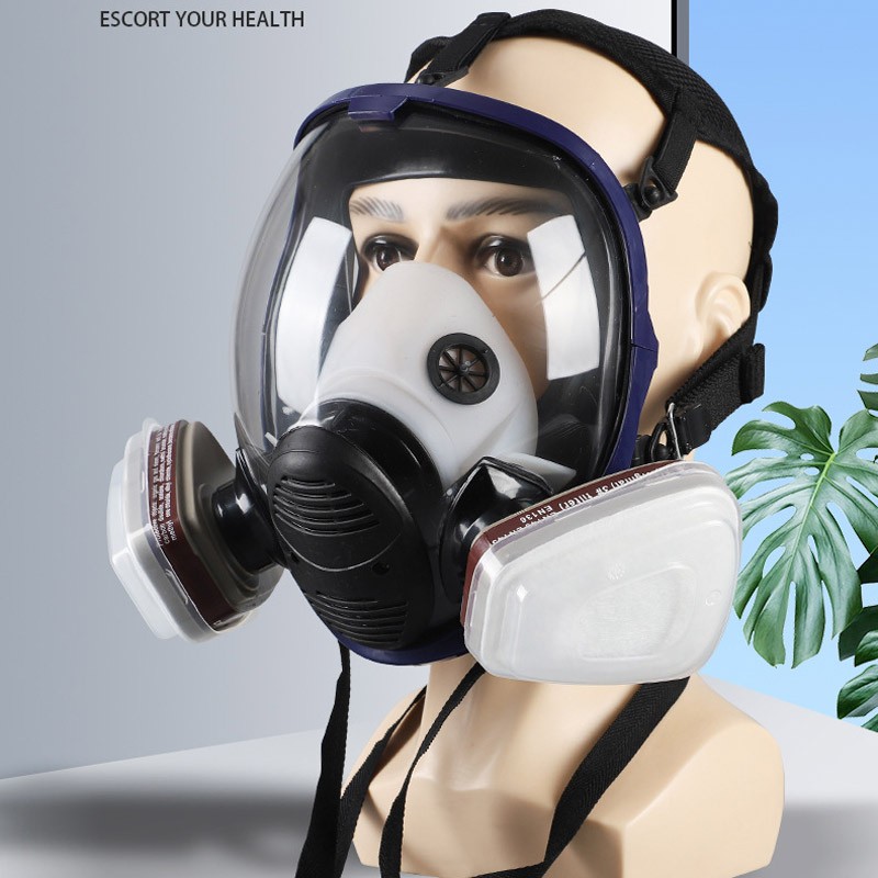 Facepiece Reusable Respirator 15 in 1 Full Face Gas Mask For Painting Spraying