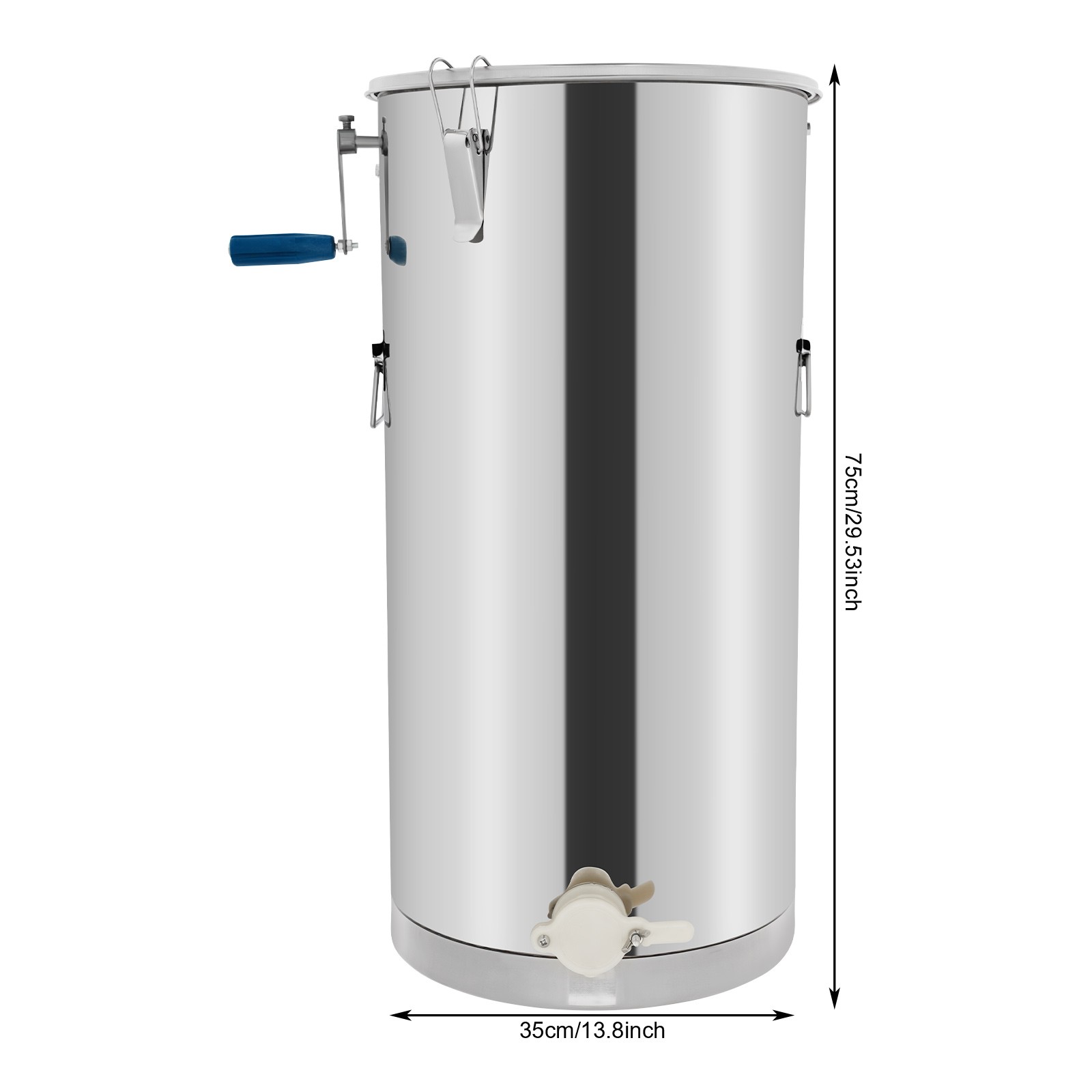 Manual Honey Spinner Stainless Steel Beekeeping Honey Extractor 22.5kg max.