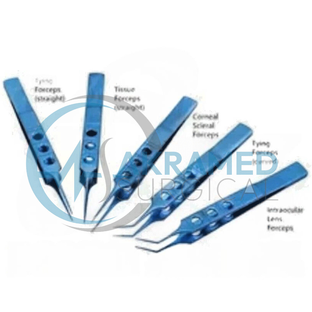 Titanium Eye Cataract kit Ophthalmic Surgery Set With Sterilizing Case 21 Pieces