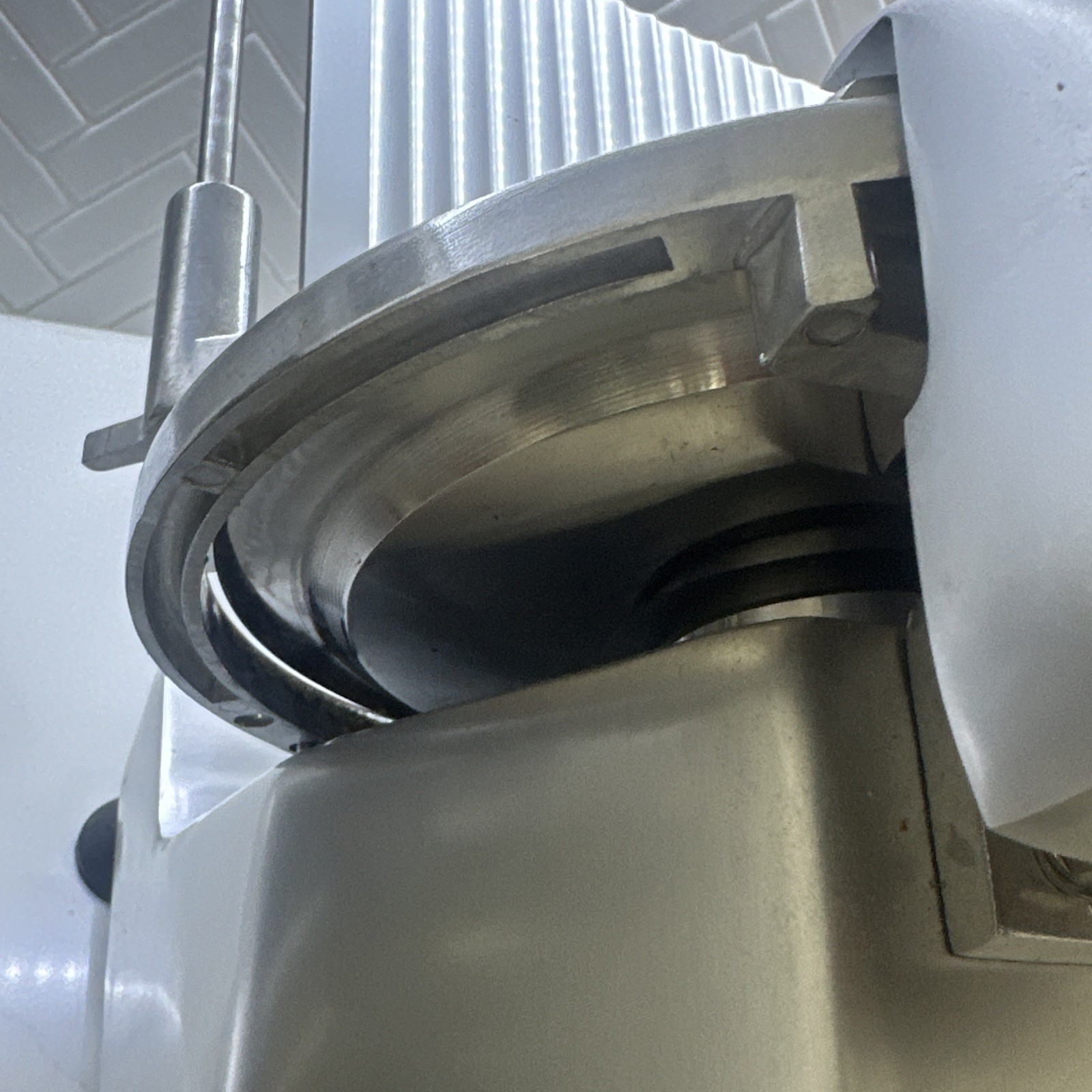 9″ Manual Gravity Feed Meat Slicer Semi-Automatic Commercial Machine 1/6 HP