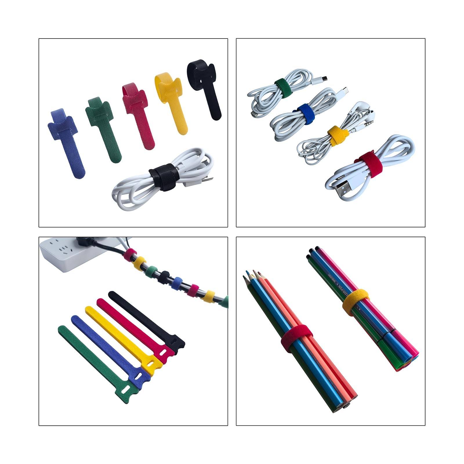 6 Inches Multi-Colour 6inches-56PCS, Black,red, Yellow, Blue and Green