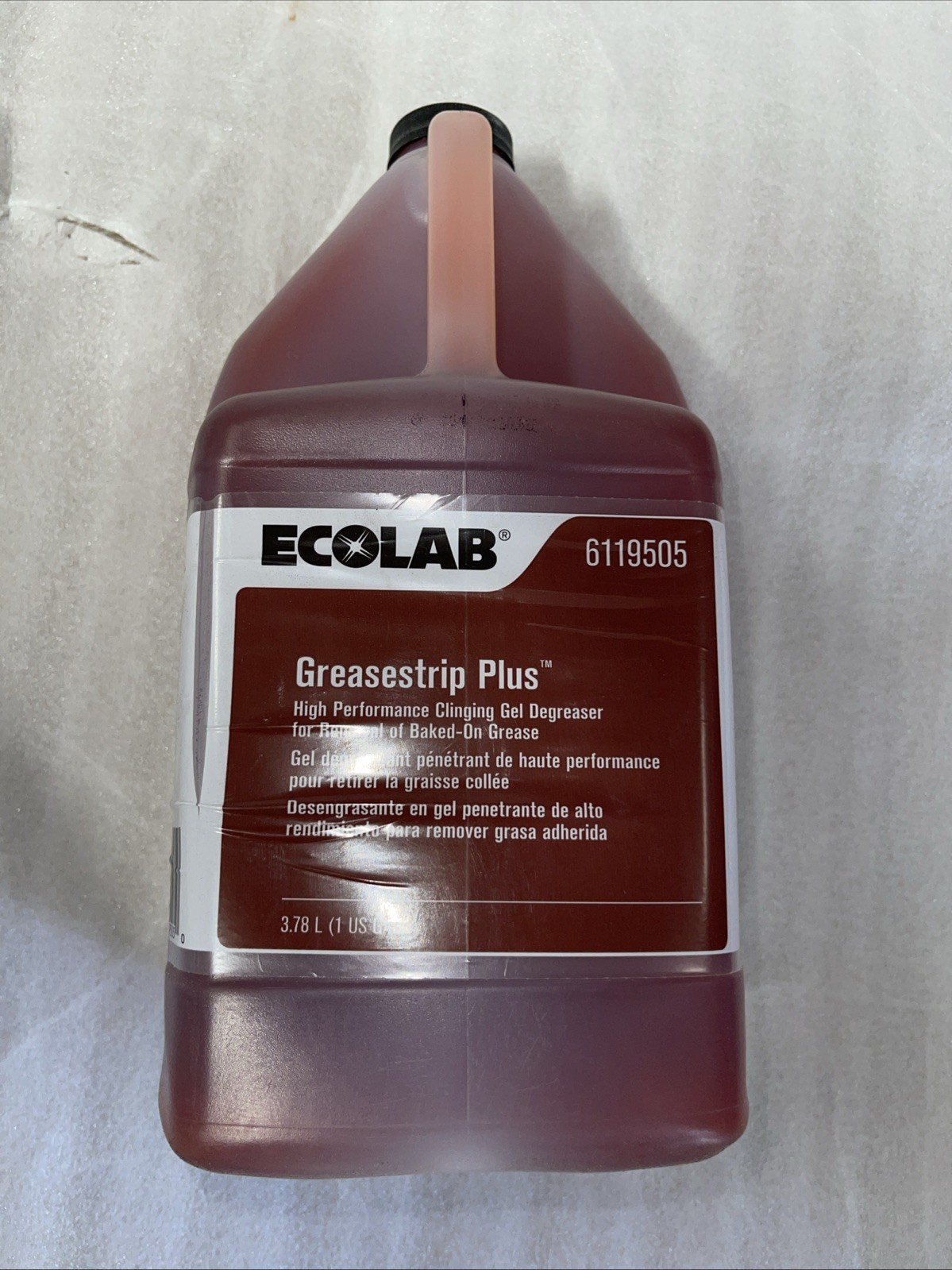 Ecolab 6119595 Grease strip Plus High Performance Clinging Gel Degreaser.