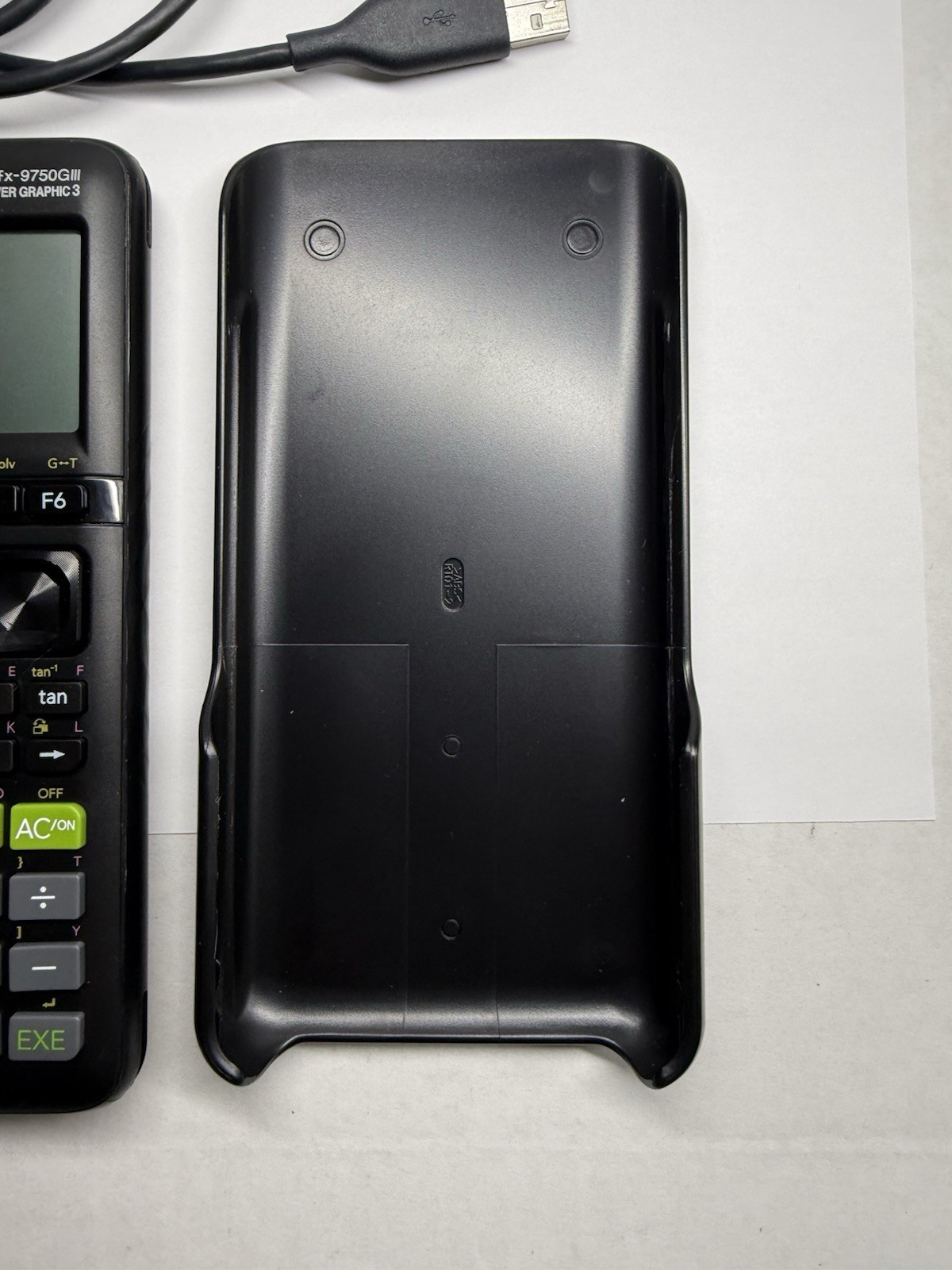 Casio fx-9750GIII Graphing Calculator – Black Python USB Power Graphic 3 w/ Wire