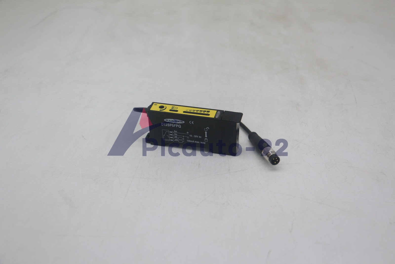Banner Engineering New D12SP6FPQ Plastic Fiber Optic 150 mm (6 in) M8 Pigtail QD