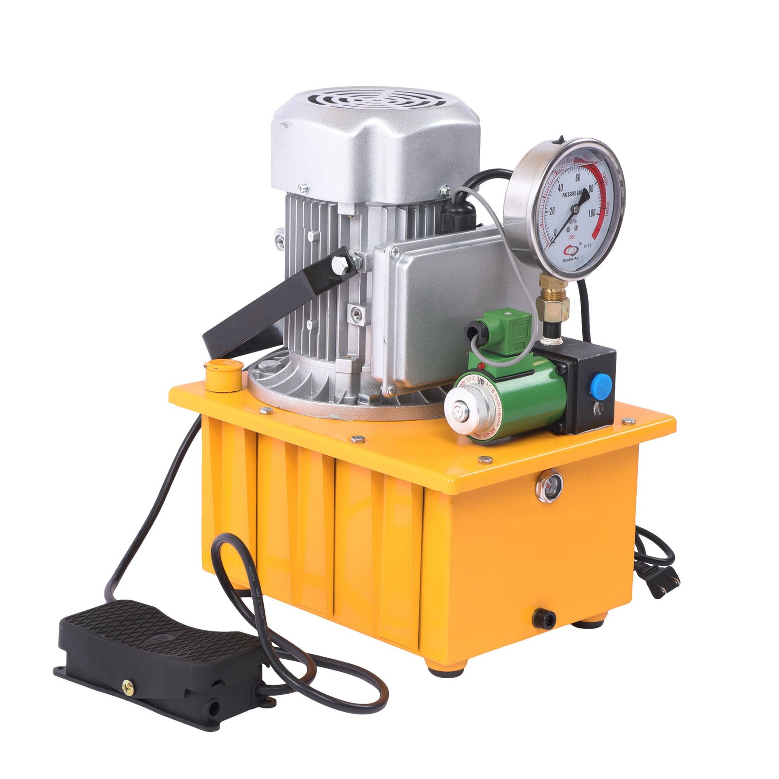 10000 PSI Single Acting Electric Hydraulic Pump 8L Solenoid Valve 110V