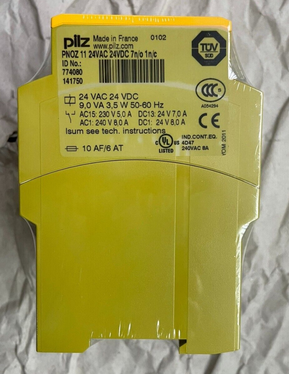 PILZ Safety relay 774080 PNOZ 11 24VAC 24VDC 7n/o 1n/c