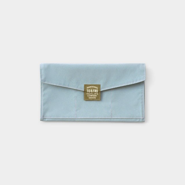 Traveler’s Company TO&FRO Zipper Case Blue Gray KITE Polyester Japan