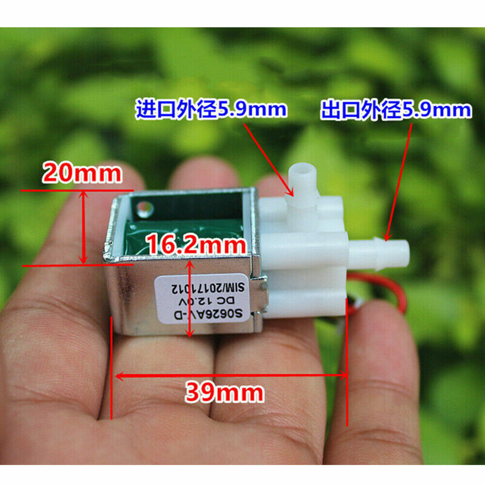 DC 12V Micro Electric Solenoid Valve Normally Closed For Air Water Control Valve