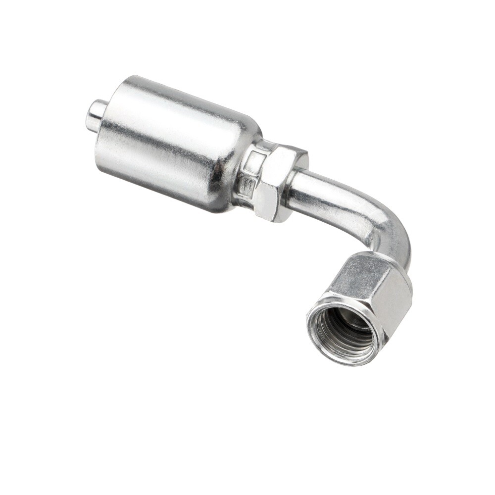 NEW 10 PCS 13943 4-4 PK STYLE HYDRAULIC HOSE FITTINGS 1/4″ FJIC 90 Degree