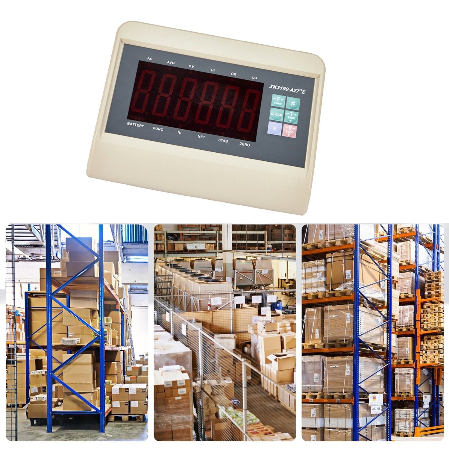 Livestock Scale 10000LBS capacity with High Precision Indicator Floor Scale kit