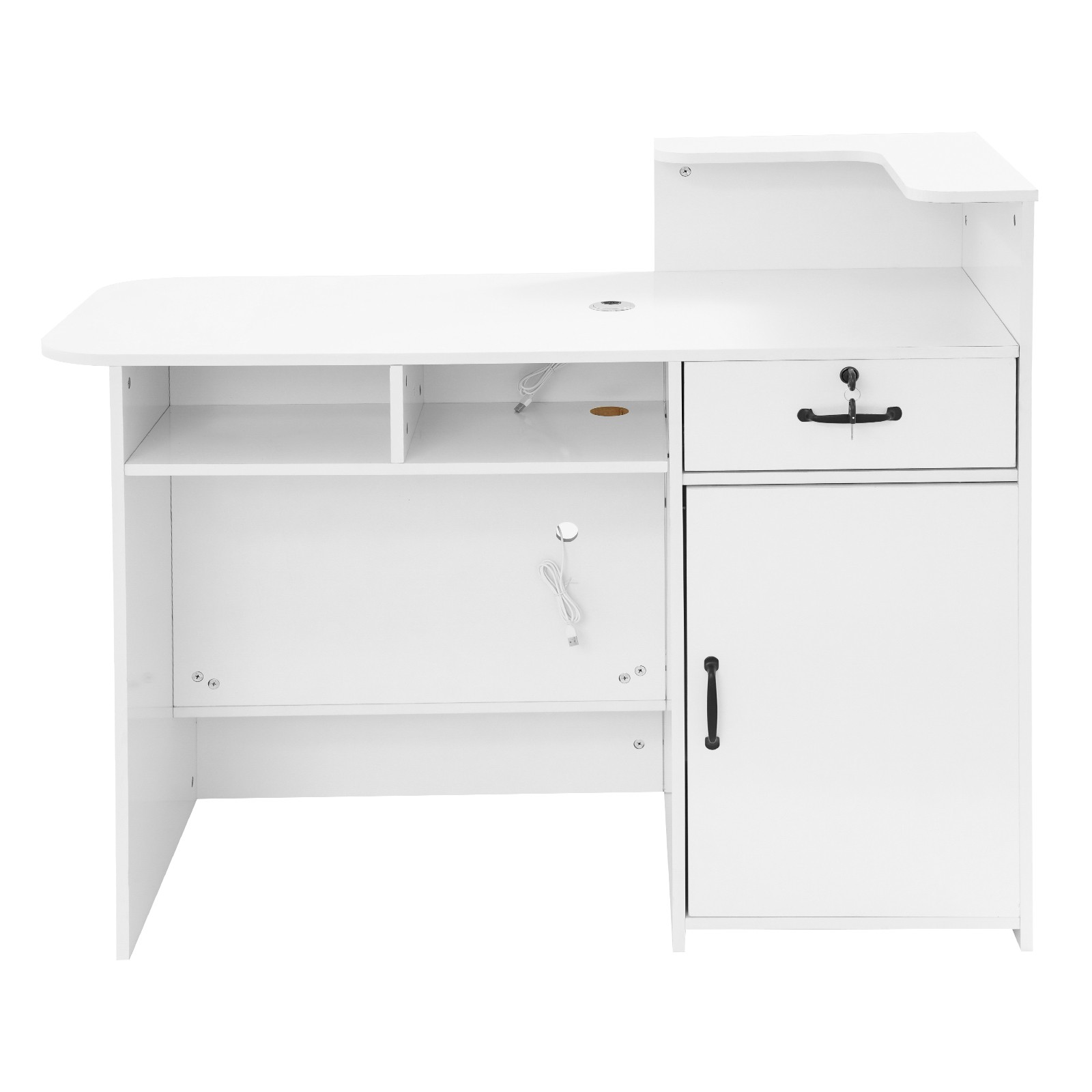 Office Reception Desk with Counter Salon Retail Checkout Counter Front Desk