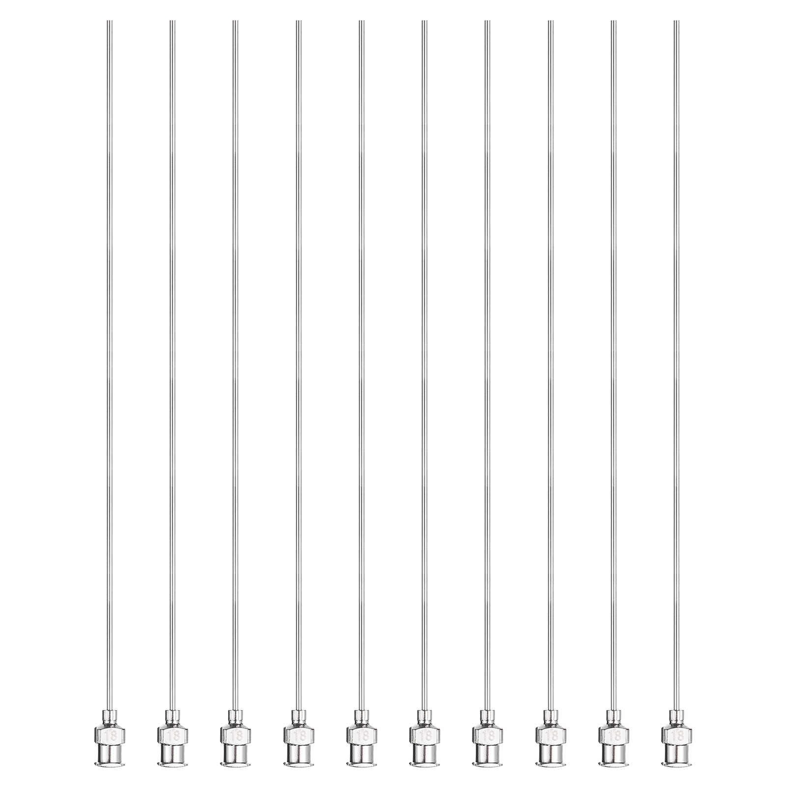 10pcs Dispensing Needle 18G 6″ Stainless Steel Blunt Tip for Refilling Glue