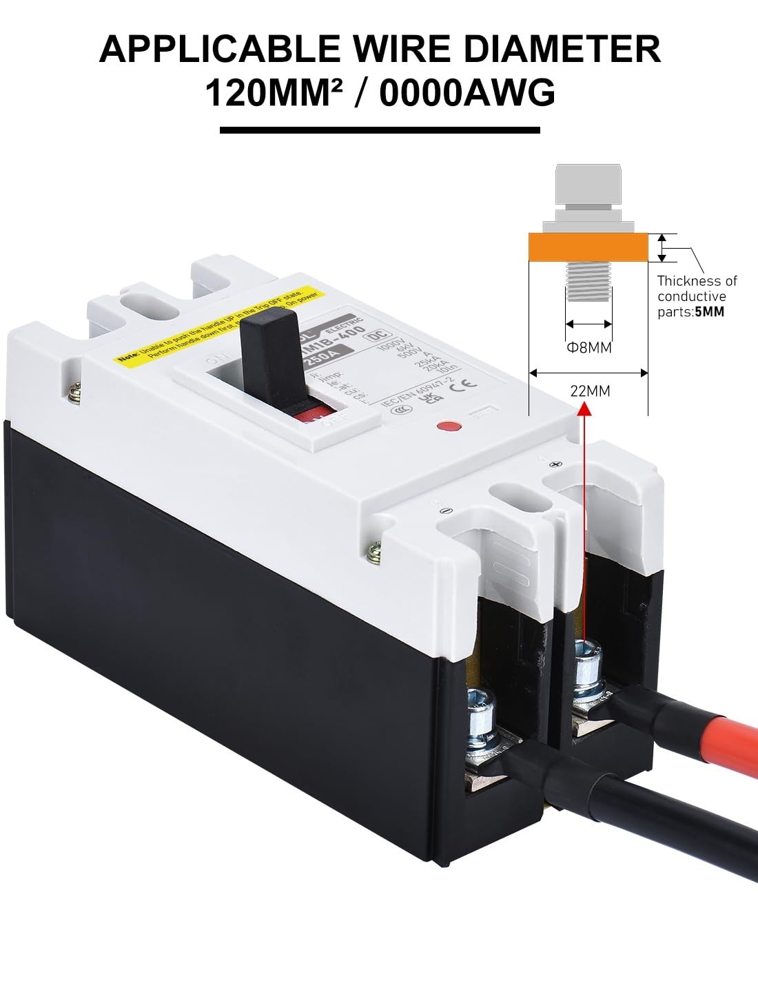 250A DC Disconnect Switch – Heavy Duty Battery Breaker for Solar, UPS, Power Sta