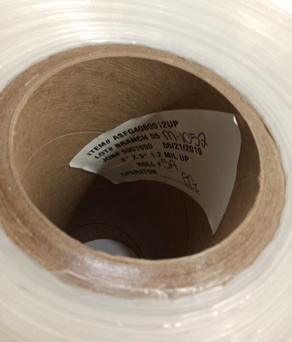 AirSpace G4080512UP Polyair Packaging 8″ x 5″ x 2850 Feet 1.2 mil UP Qty 1 Roll
