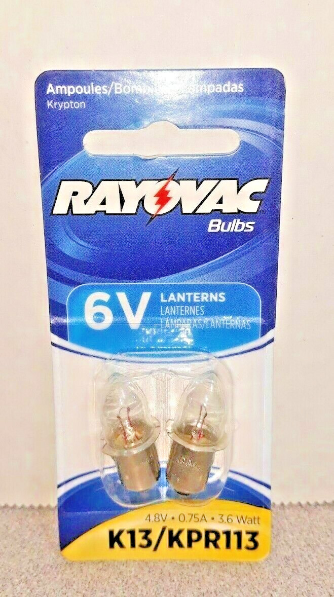 Rayovac 6V Lanterns K13/KPR113 Flash Light Bulbs