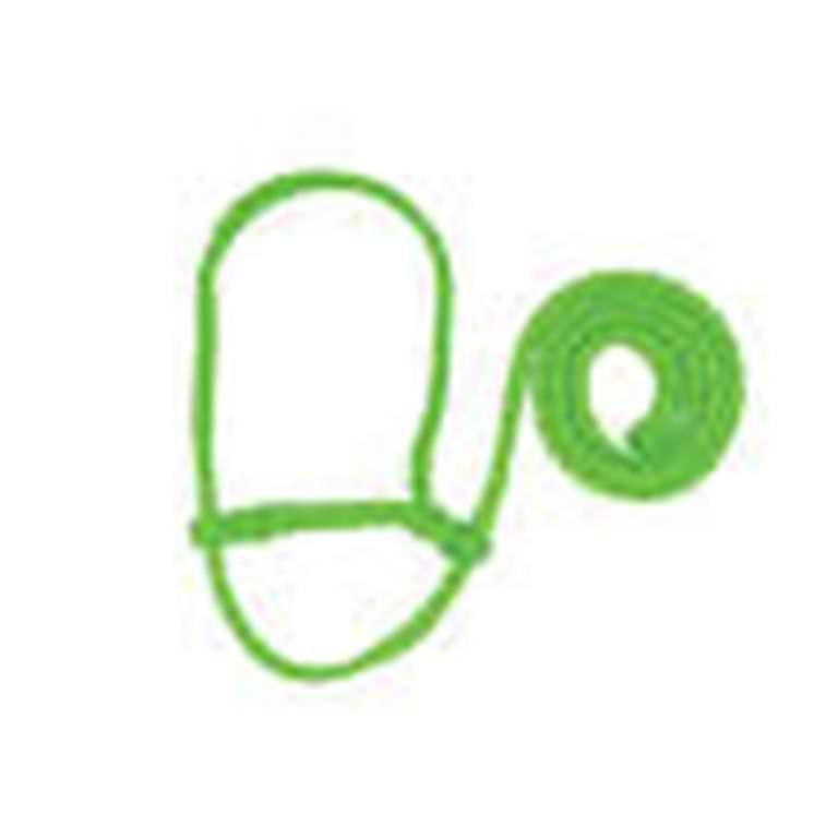 Sheep Lamb and Goat Adjustable Halter with Rope Lead NEON GREEN Showing Sheep