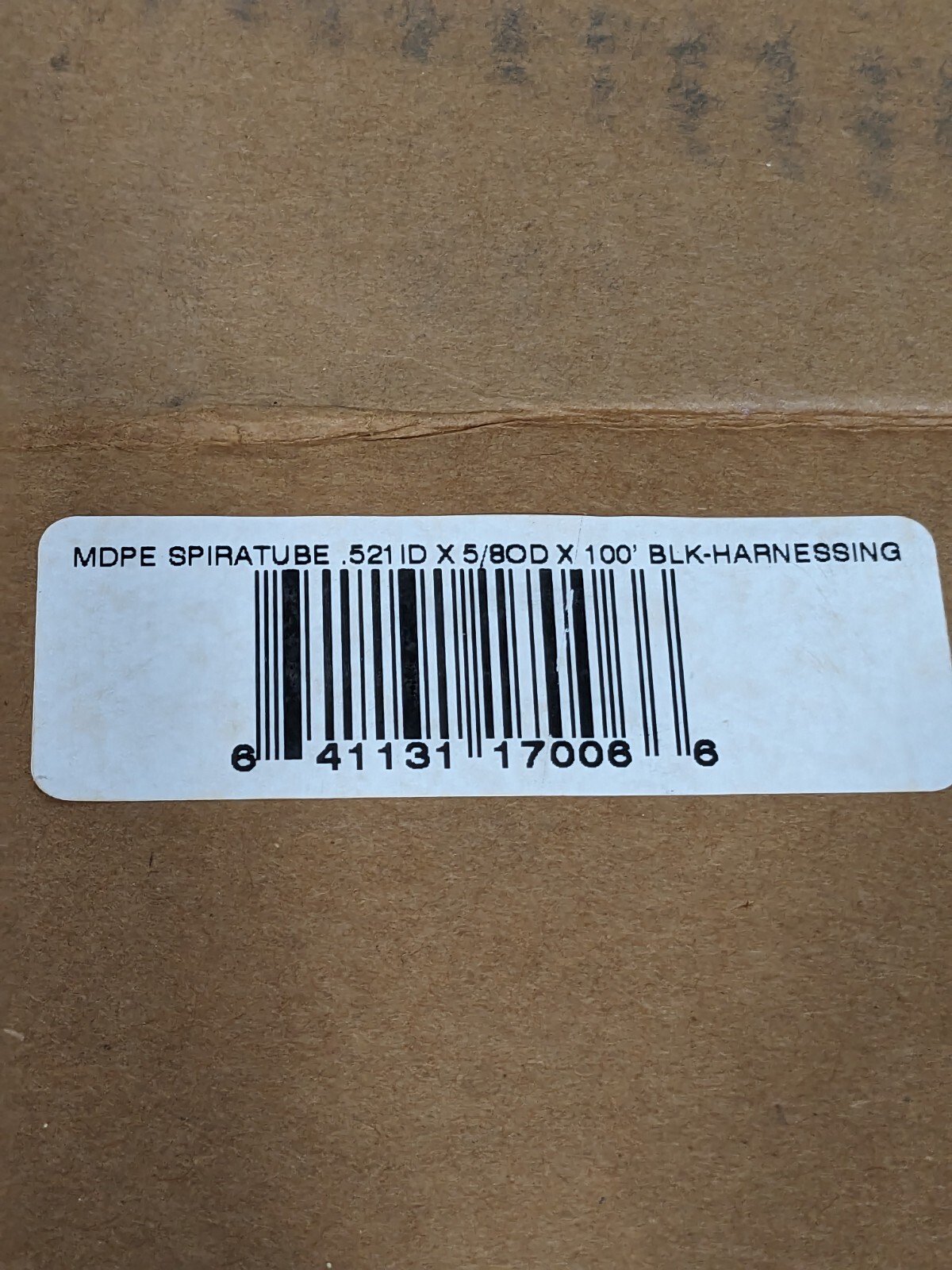 Black MDPE Wire & Hose Harness Cable Sleeve, 0.521″ ID, 100′ 17006