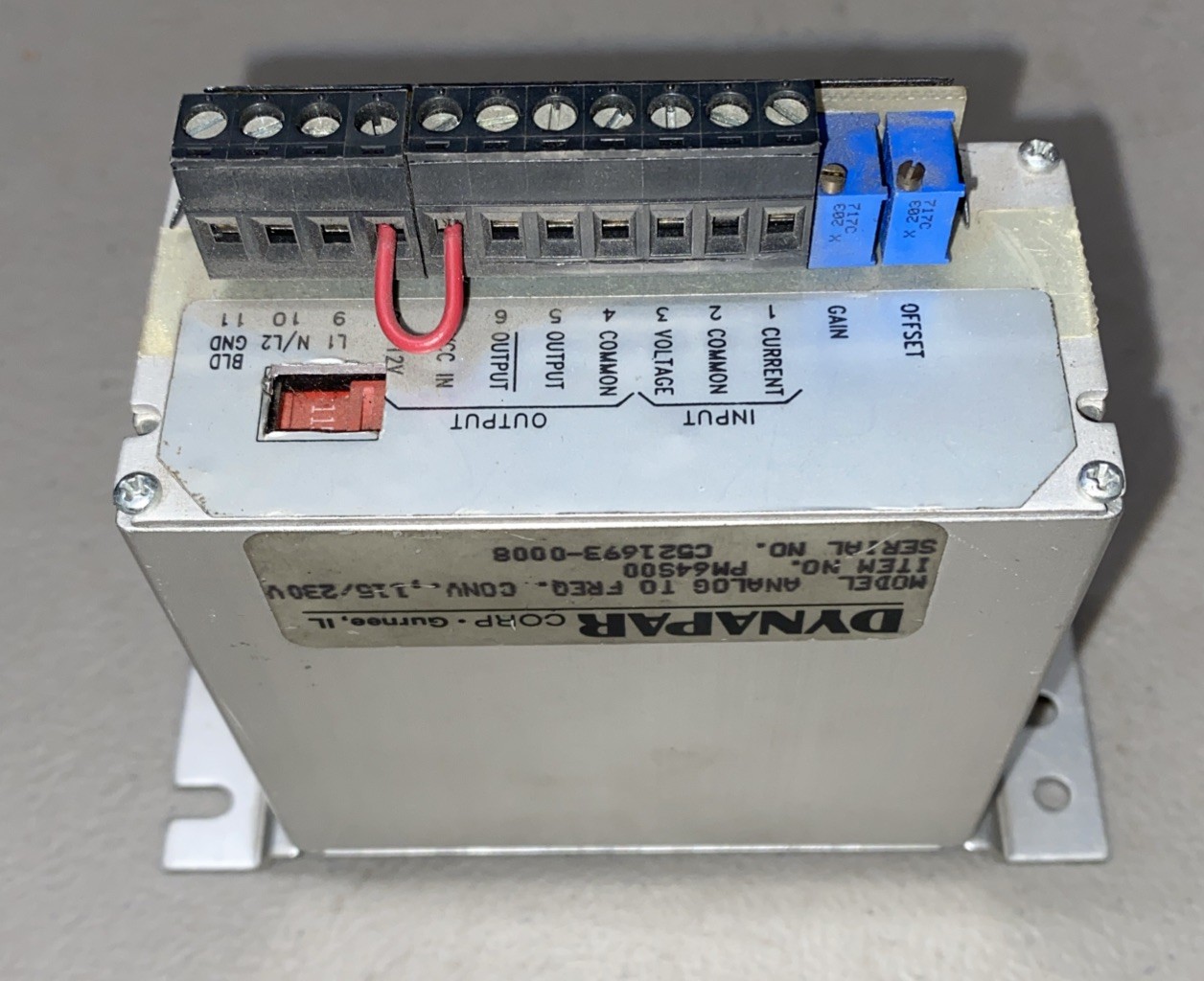 Dynapar PM64S00 Analog to Frequency Converter 115/230 V