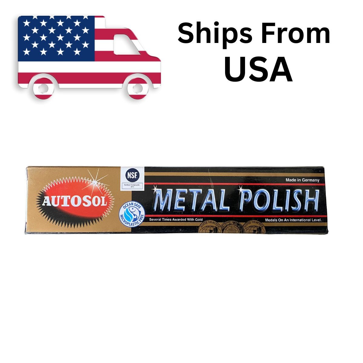 75 mL Autosol Metal Polish for Chrome Copper, Brass and more