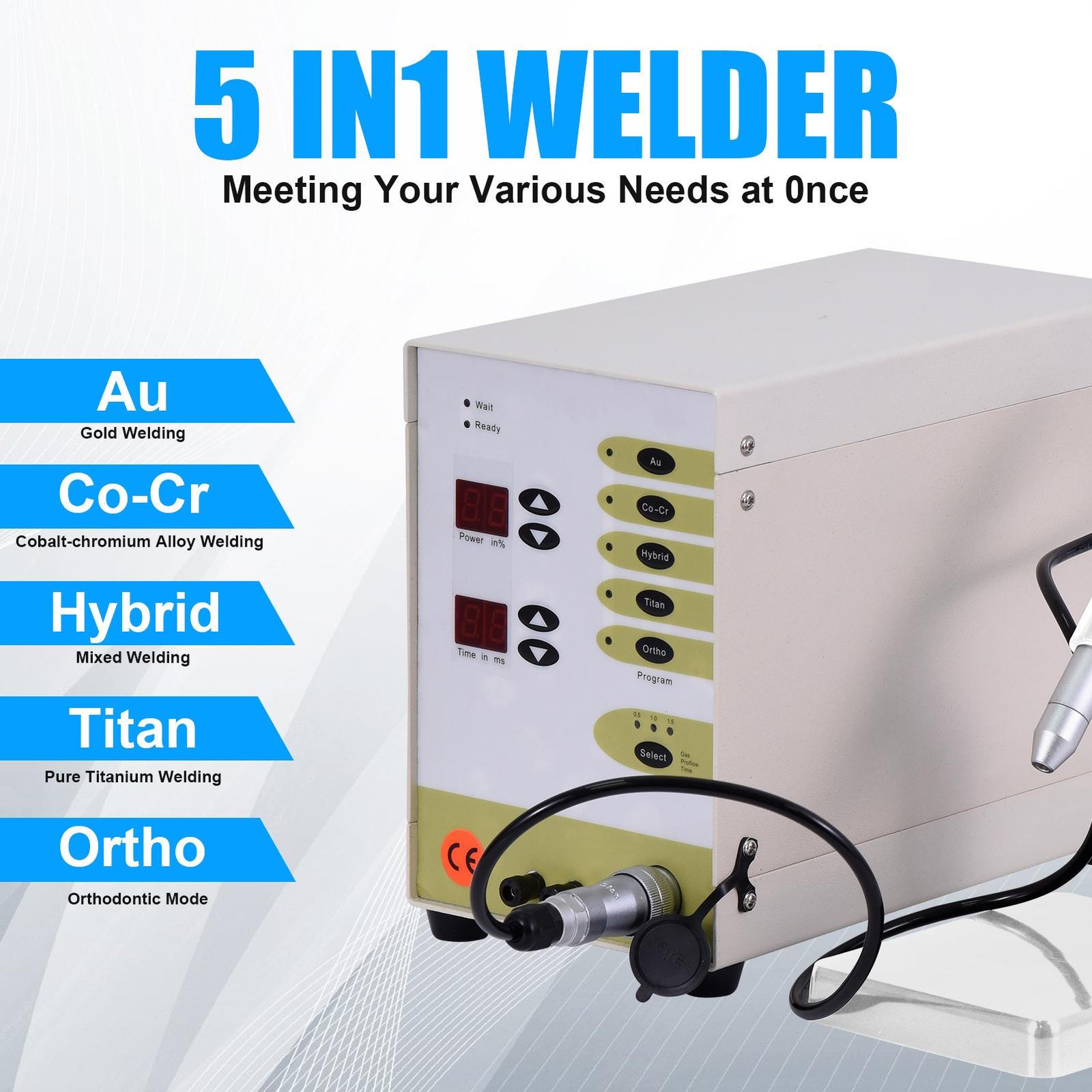 110V Permanent Jewelry Welder Kit, Jewelry Welding Machine With Welding Torch—
