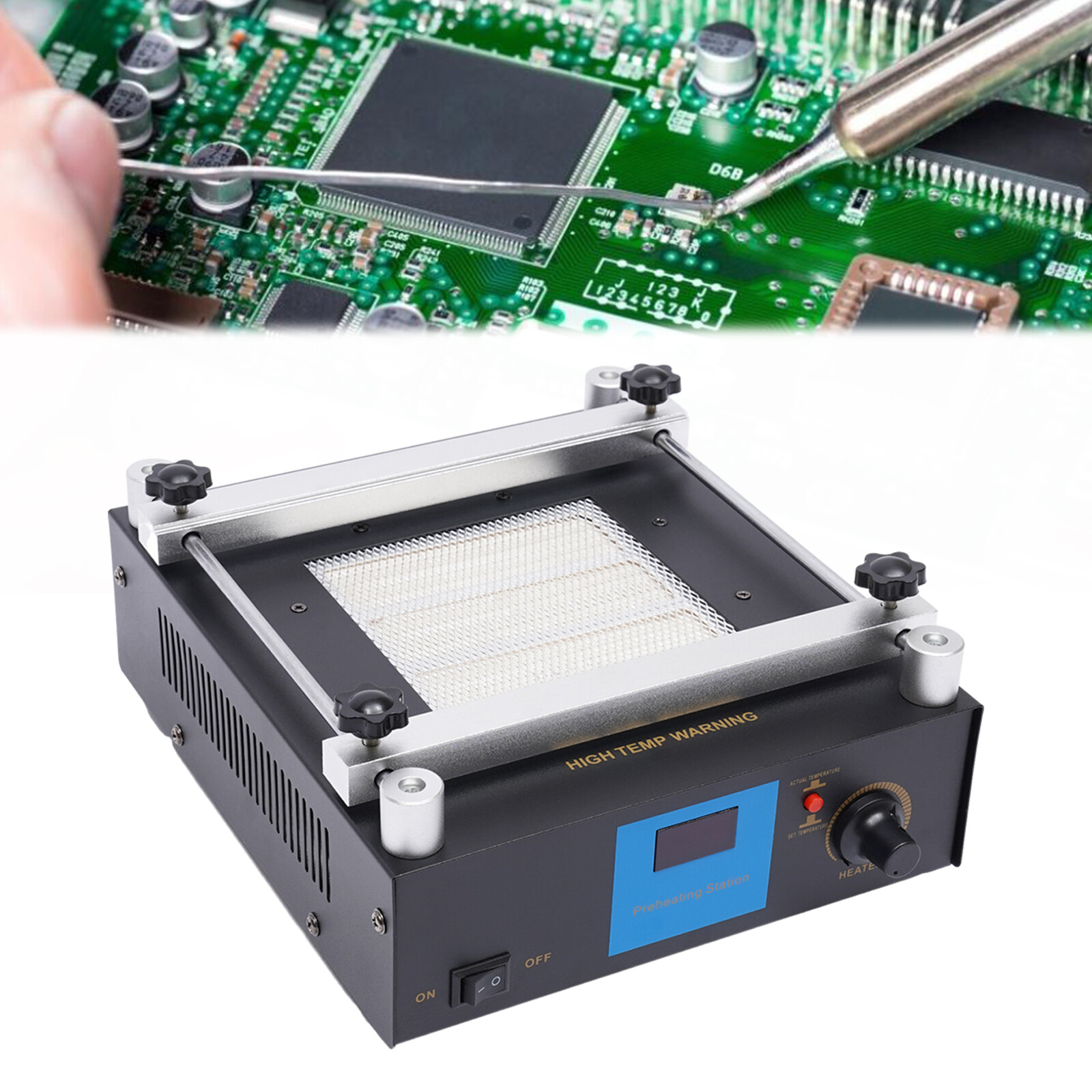 YIHUA 853A BGA IR Infrared Preheating Rework Station Hot Plate Preheater