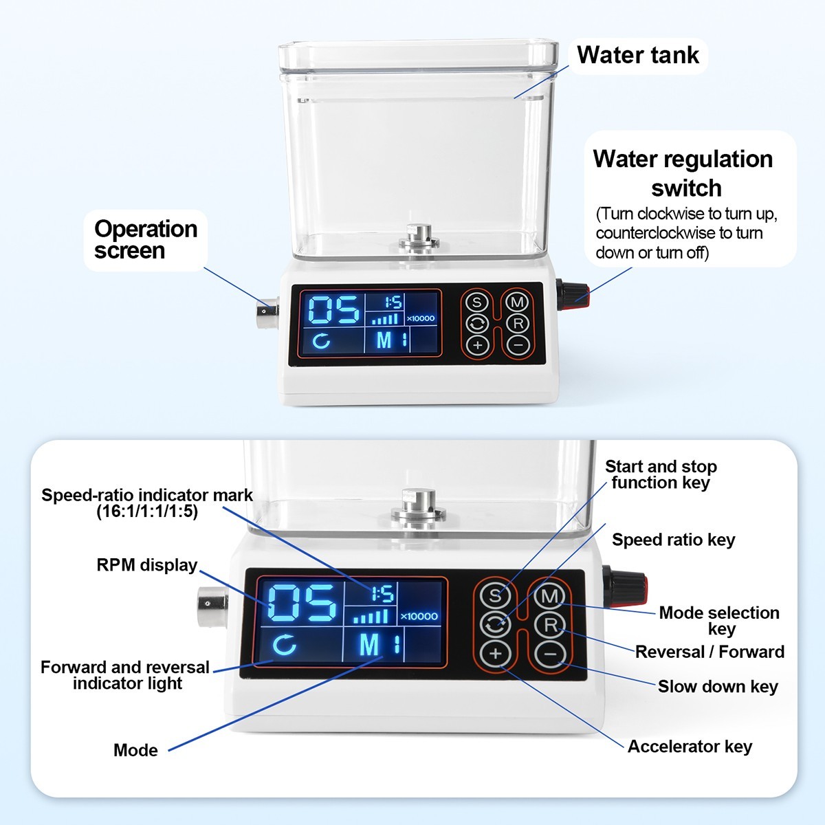 Woodpecker DTE D1 Dental Ultrasonic Scaler Water Supply System and Connector Kit