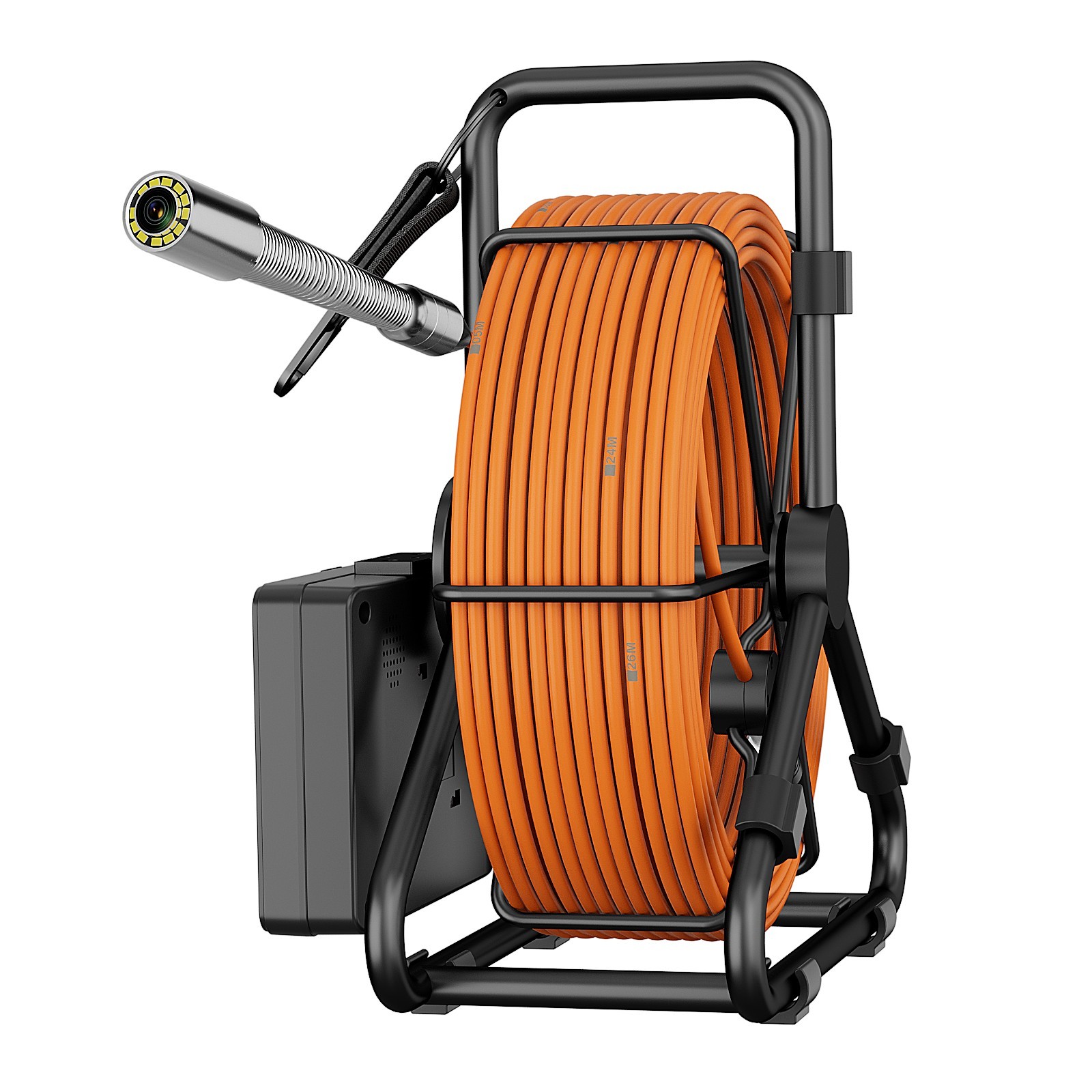30M Sewer Pipe Inspection Camera, DVR Pipeline Industrial Endoscope 4.3″in IP68