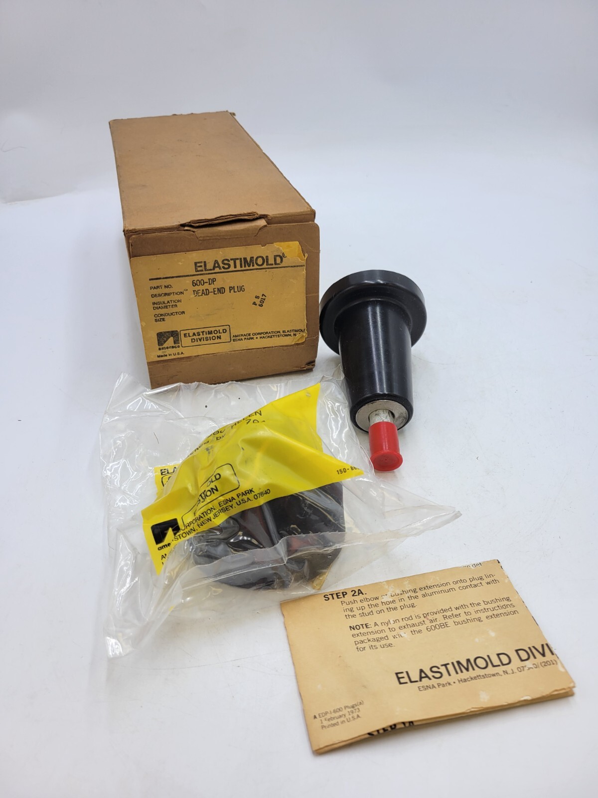 Elastimold 600-DP Dead End Plug Cable Adapter 600-Amp Includes Protective Cap