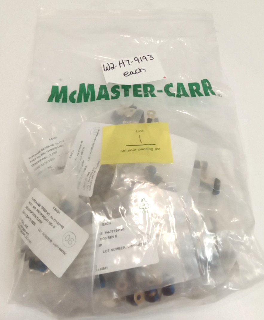 Umpco MS21919WDG3 REV E Alum. 3/16″ Single Loop Chloroprene Cushioned Clamp 5pk