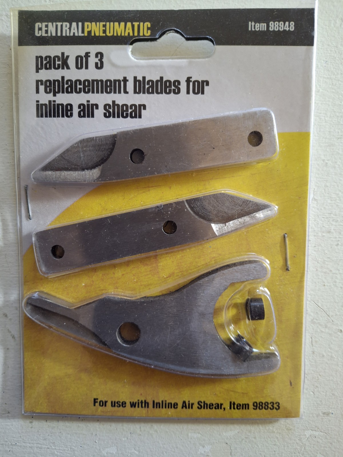 3pack Replacement Blades For In-line Air Shares Aluminum Curve Straight Line…