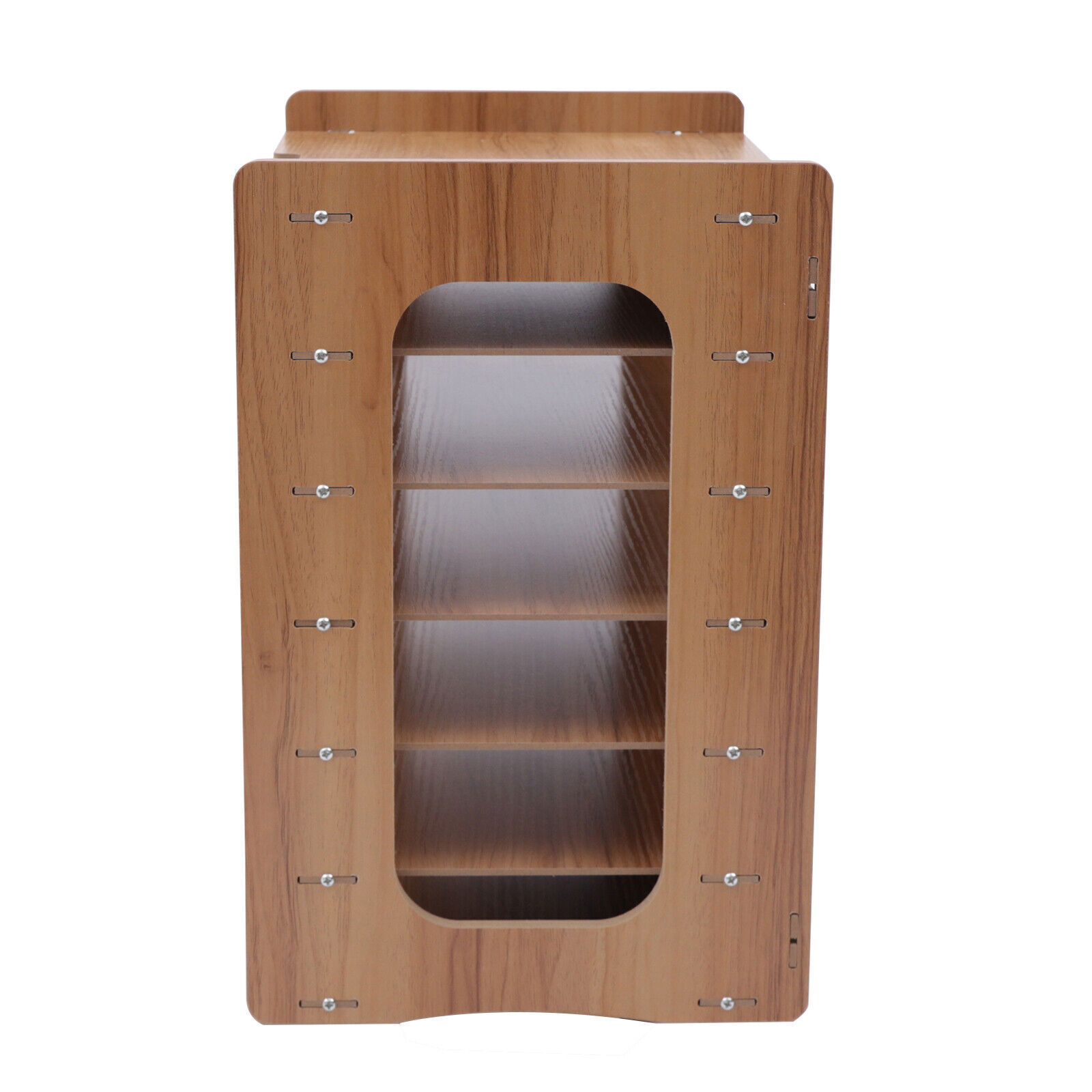 7 Tier Wood Desktop Paper Organizer File Document Storage Shelf for Home Office