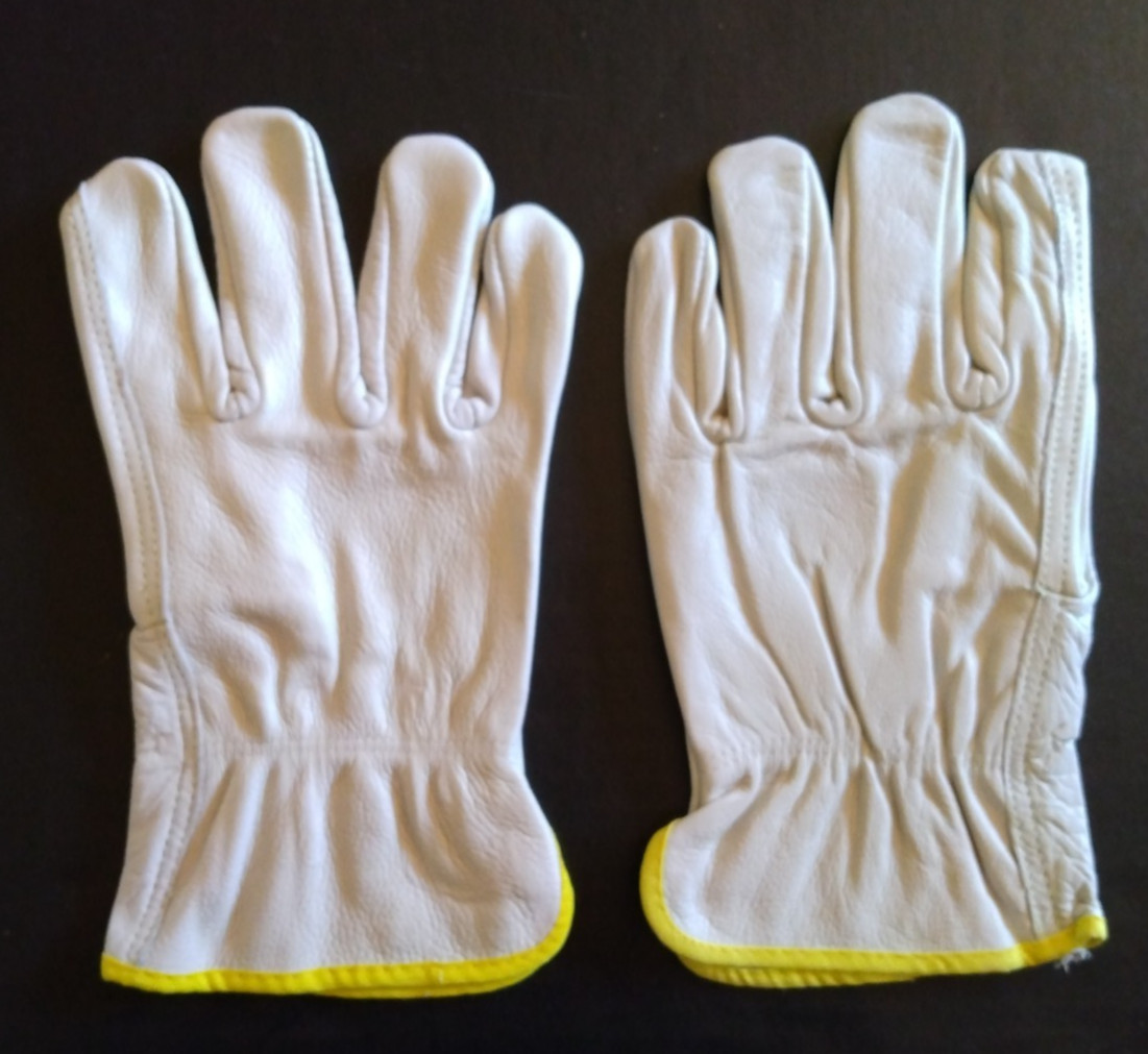 Cordova Safety Industrial Work Gloves White Cowhide Leather XXL 12 Pairs #8201