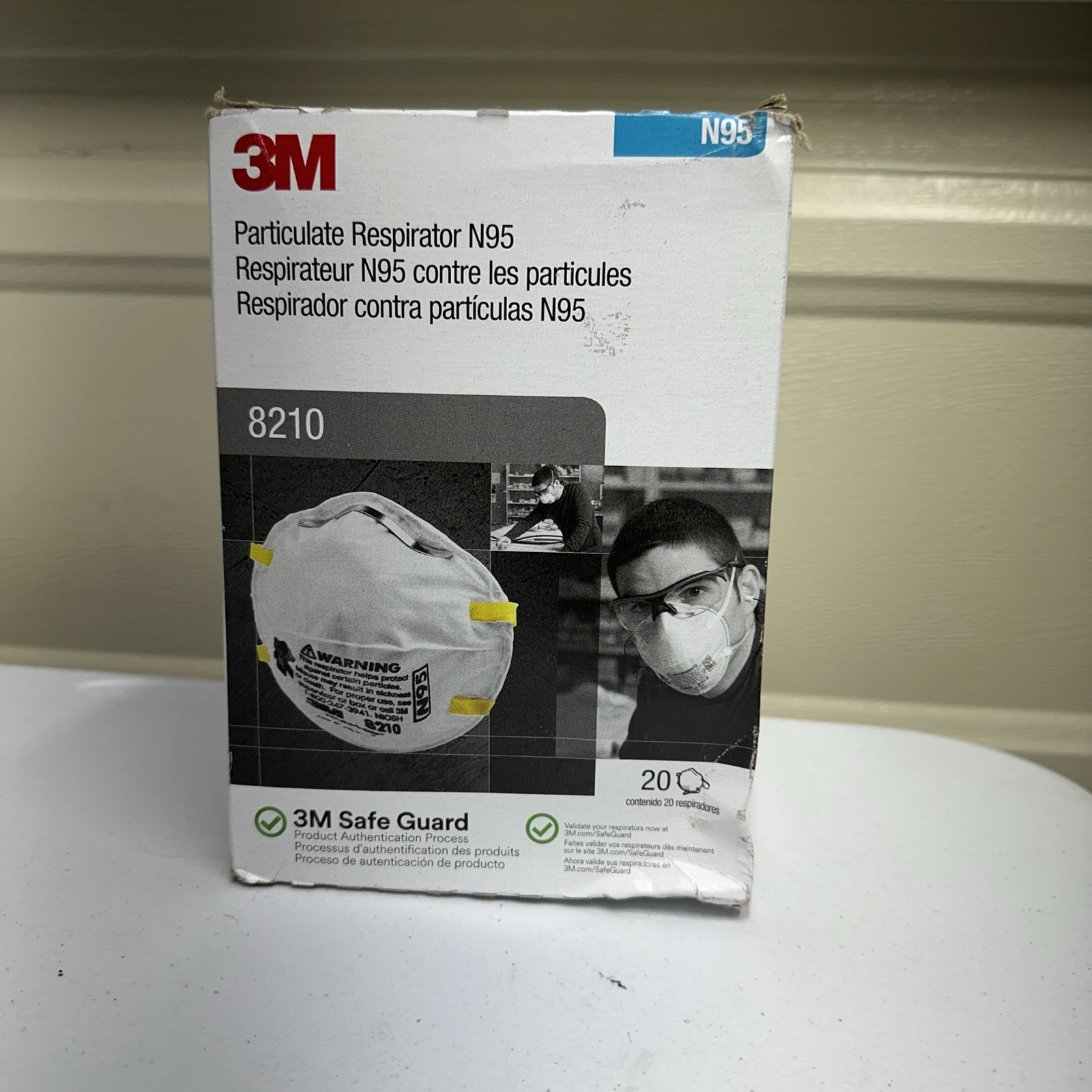 3M 8210 N95 Particulate Respirator, 20 Per Box