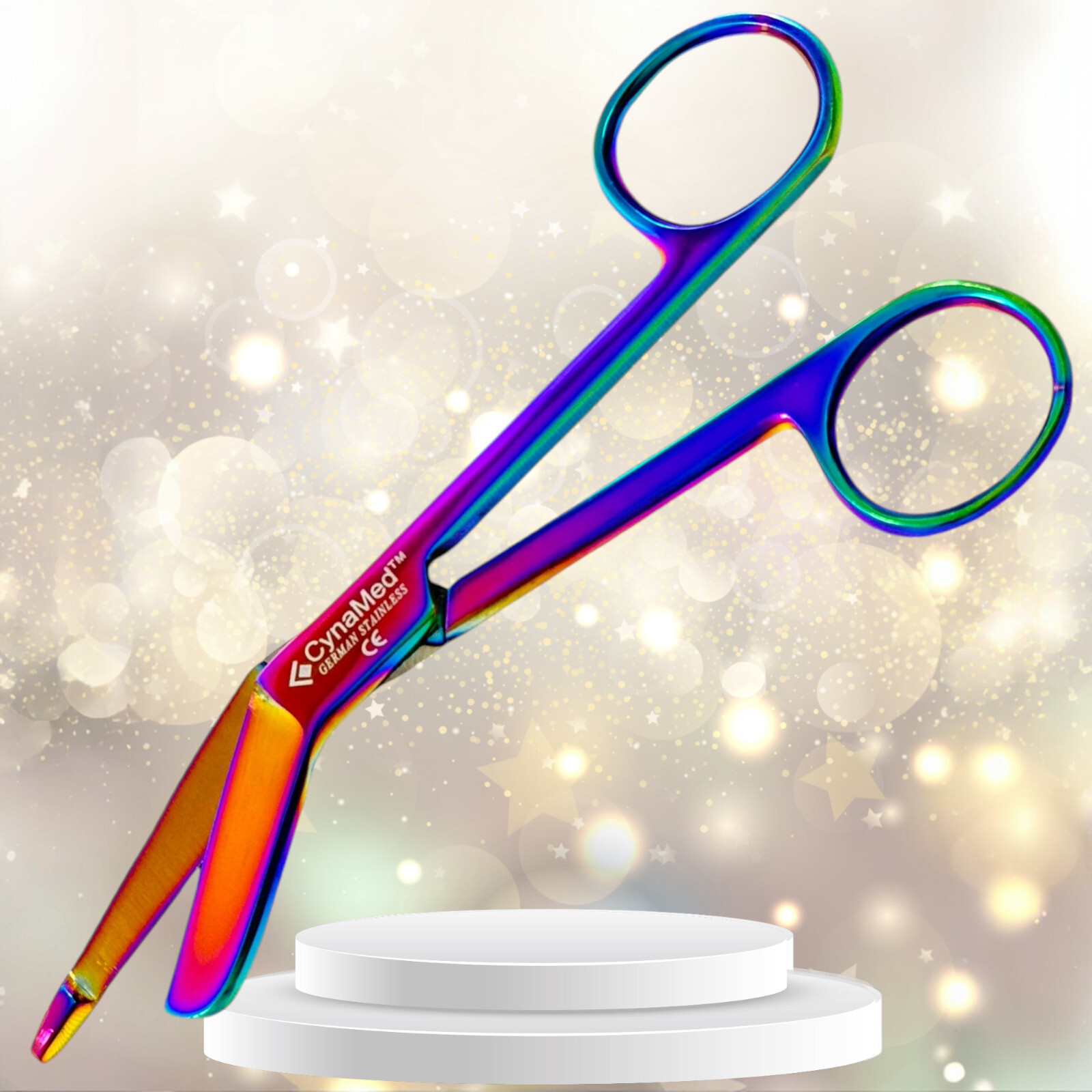 1EA LISTER BANDAGE SCISSORS 5.5″ RAINBOW COLOR PREMIUM ENT INSTRUMENTS MEDICAL