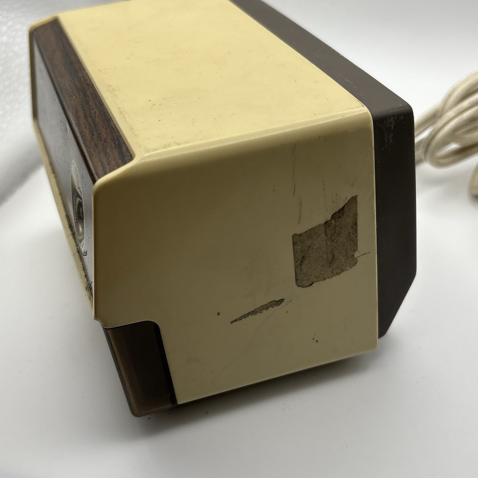 Vintage Panasonic Auto Stop Electric Pencil Sharpener Beige Model KP-110 – Works