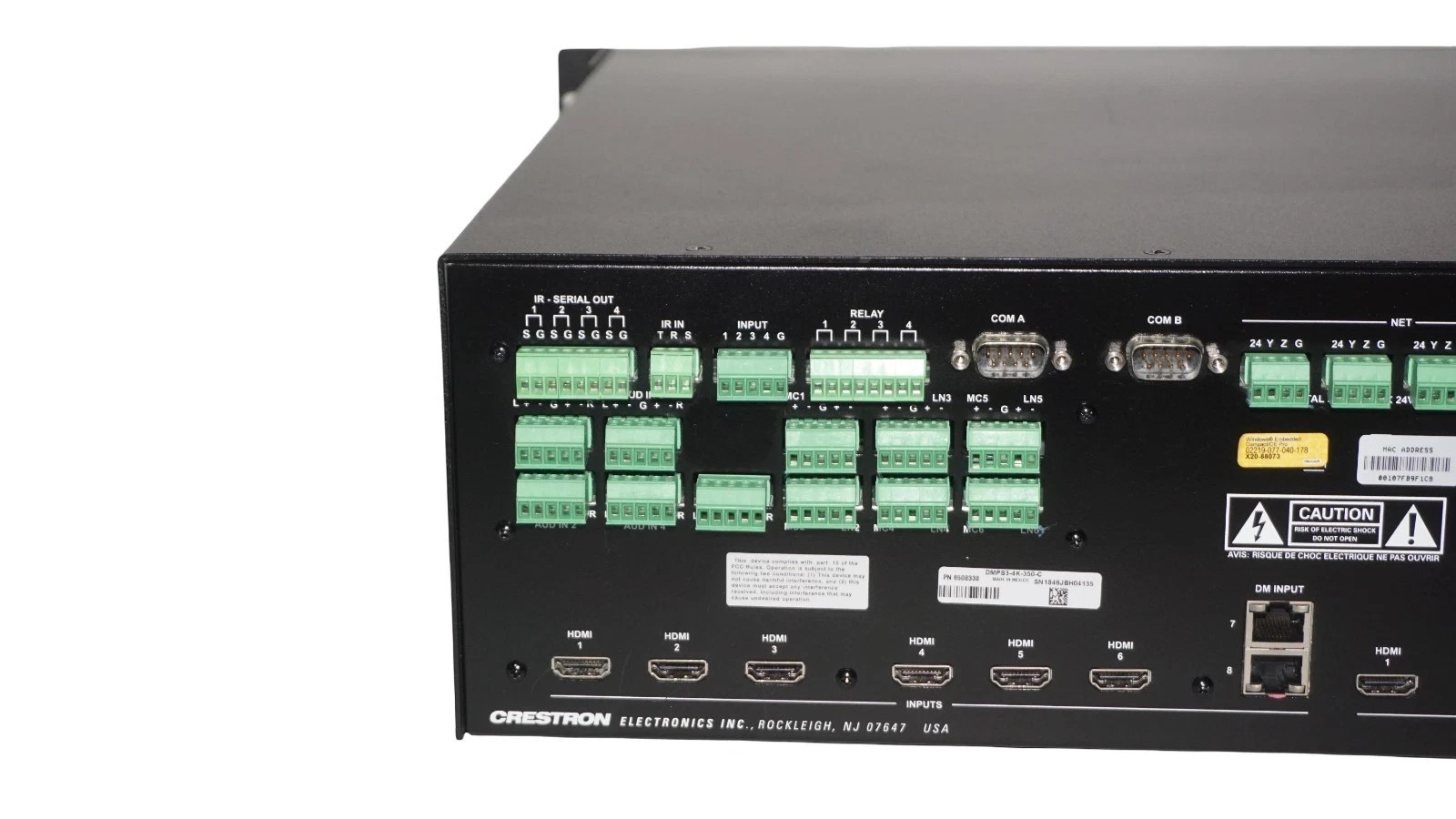 Crestron 3 Series DMPS3-300-C DigitalMedia Presentation System TESTED AND WORKS!