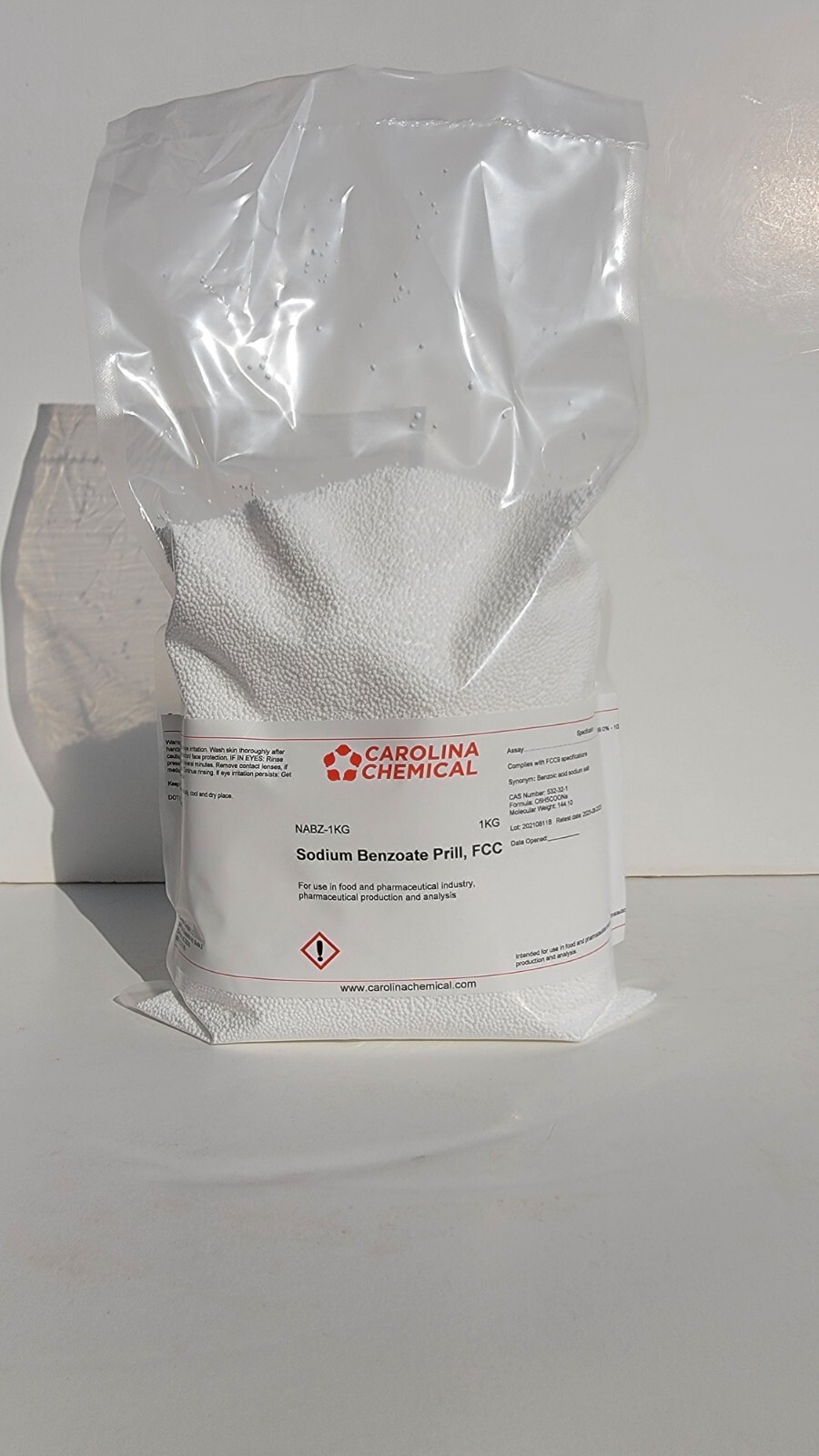 1kg 2.2 lbs Sodium Benzoate 100% Purity Food Grade Preservative Additive