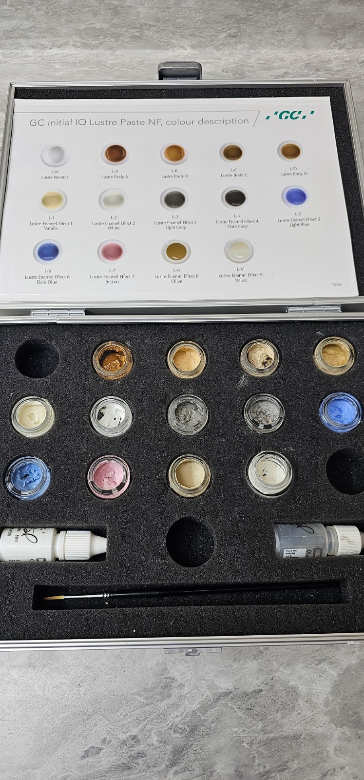 GC initial lustre pastes set