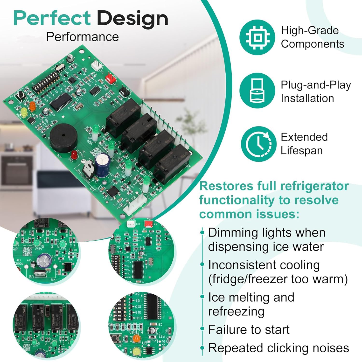 Control Board Replacement for Hoshizaki Ice Machine Fits #2A1410-01 2A1410-02