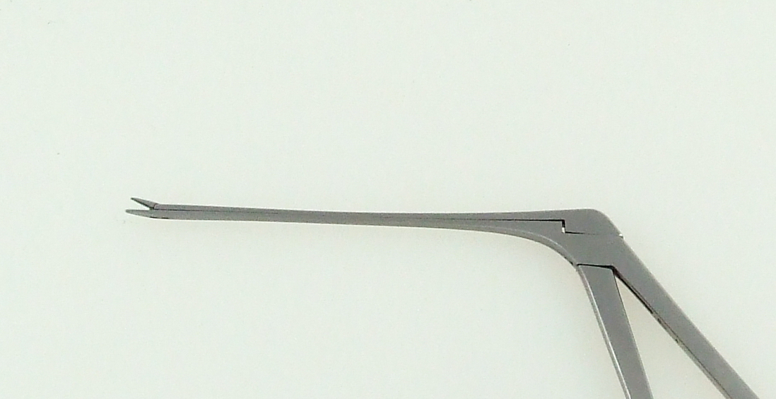 Micro Alligator Ear Forceps Straight Delicate Serrated Jaws Shaft Size 3.25 Inch