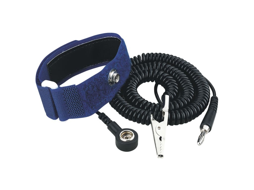 Techni-Pro 758ST9244 – Single Wire, ESD Wrist Strap with Hook/Loop Fastener, 7mm