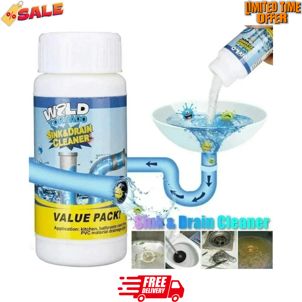 2 Pcs Sink and Drain Cleaner Wild Tornado Pipe Dredge Drain Cleaner