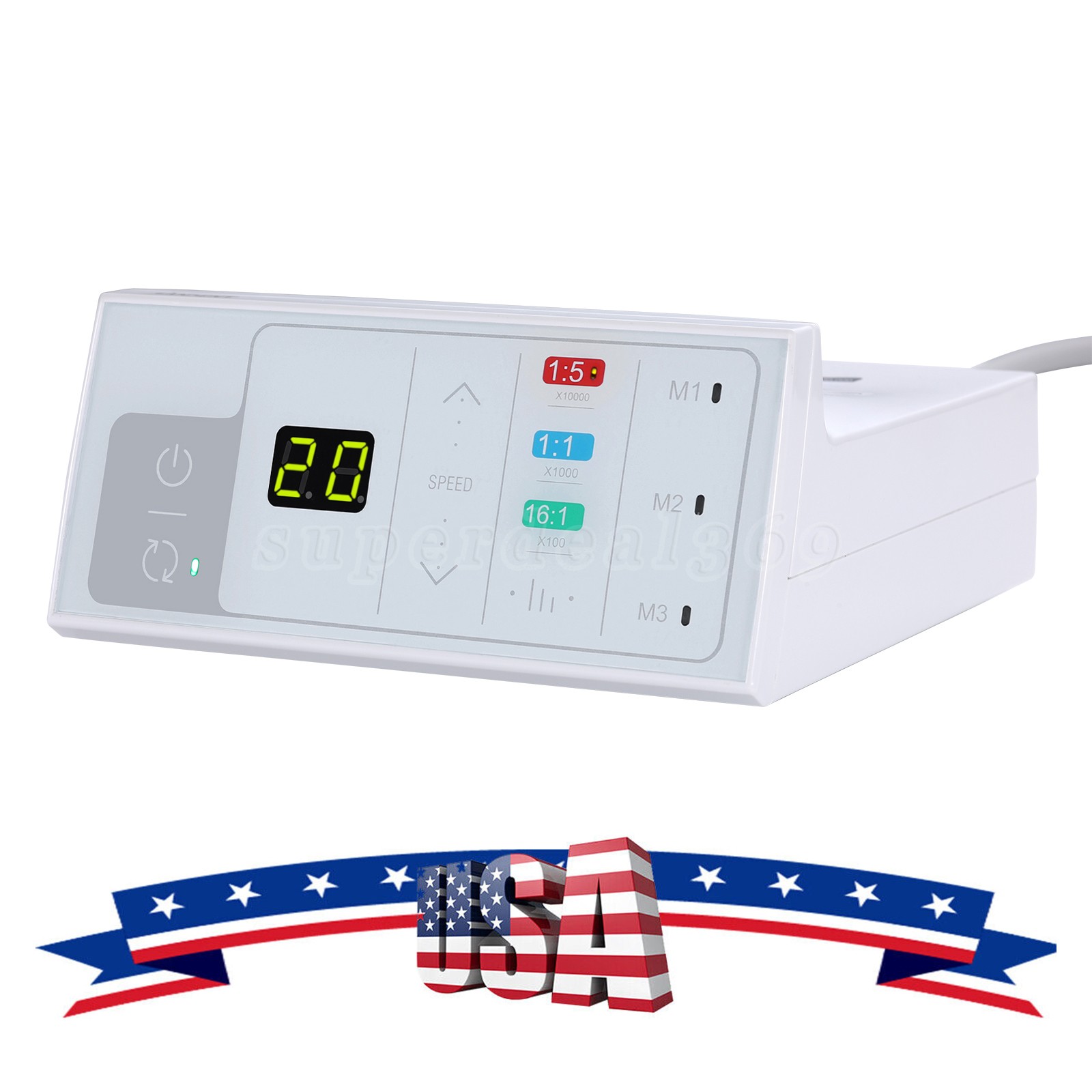 Dental Electric Handpiece Motor System LED Brushless Built-in 1:1 1:5 16:1 Modes